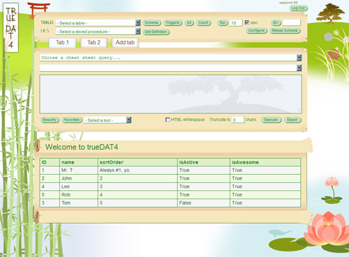 trueDAT screen shot