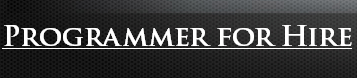 JPL Consulting blog, Programmer for Hire